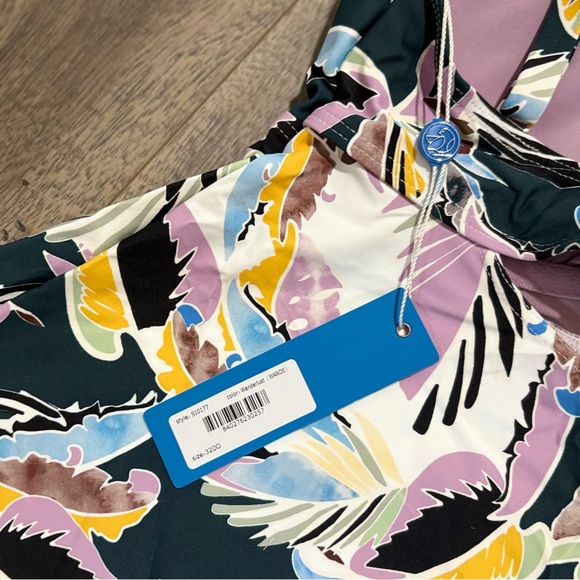 Birdsong Wanderlust Tie Front Underwire Bra Sized Tankini Top 32-DD/E US NWT - Picture 14 of 14